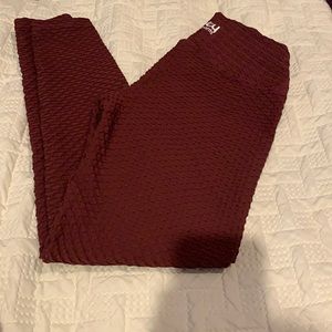Booty by brabants Croco skin merlot full length leggings